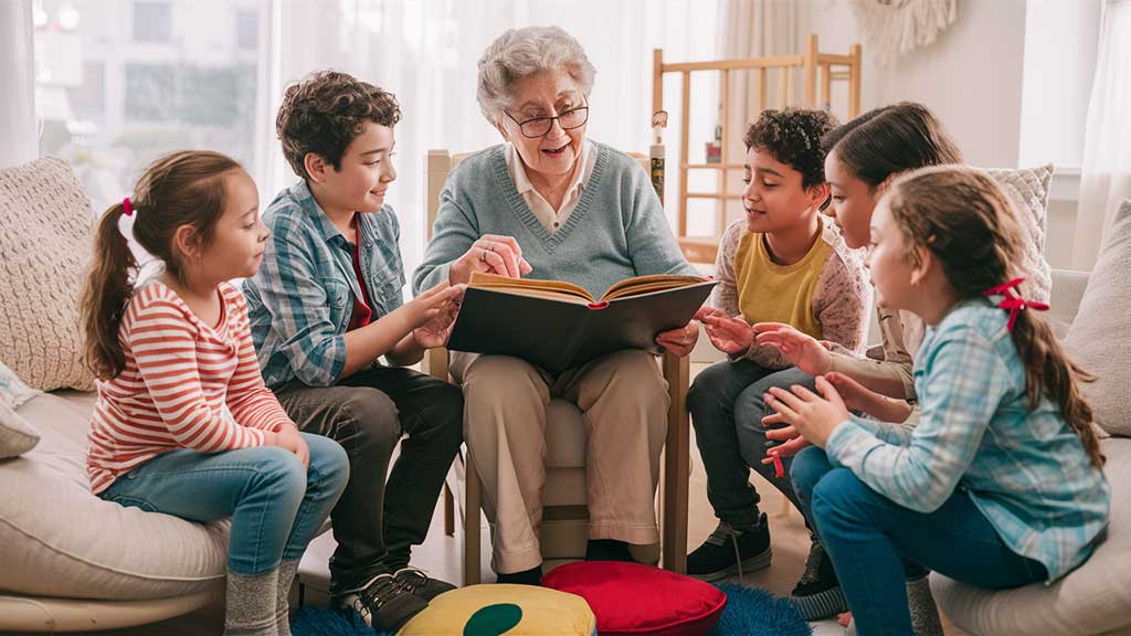 Image pour l'article 'Le pouvoir des contes : partager savoir et histoires entre enfants et aînés en EHPAD'